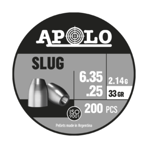 BALINES APOLO SLUG 6,35mm 33grains