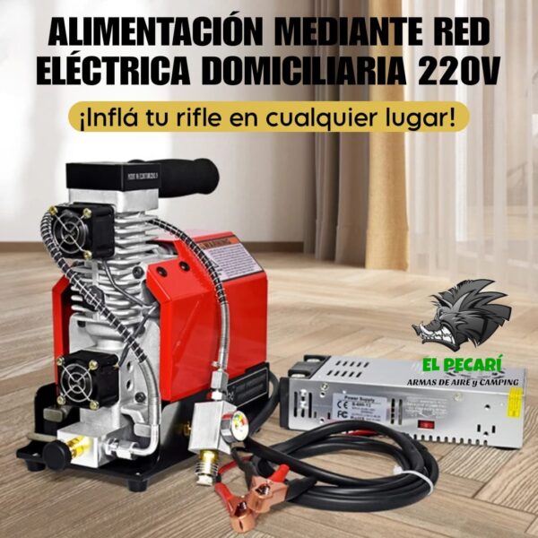 Compresor PCP Büker 12v-220v 4500PSI - Imagen 6