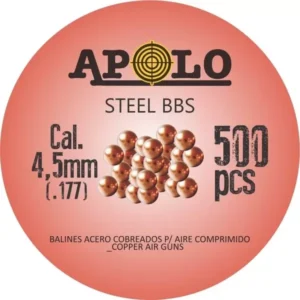 BALINES APOLO BBS ACERO 4,5mm X500U